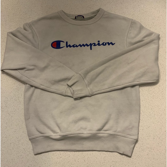 Vintage champion pull over crewneck small white - Picture 1 of 4